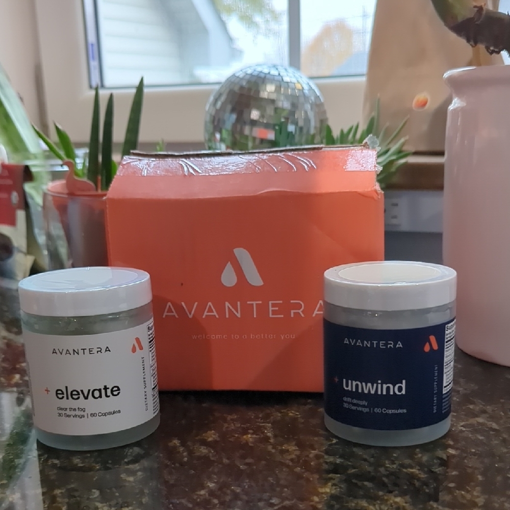 Elevate and Unwind Supplements - Orange and Blue